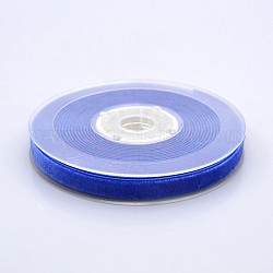 Polyester Samtband für Geschenkverpackung und Festivaldekoration, königsblau, 3/8 Zoll (10 mm), etwa 50 yards / Rolle (45.72 m / Rolle)