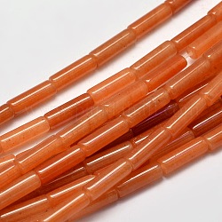 Naturale colonna avventurina rosso fili di perline, 13~14x4~5mm, Foro: 1 mm, circa 29pcs/filo, 15.7 pollice