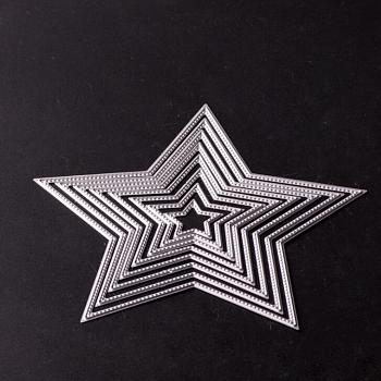 Star Frame Metal Cutting Dies Stencils DIY-WH0017-15