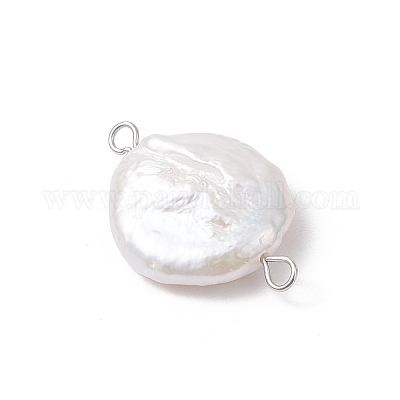 Подвески-коннекторы из натурального жемчуга Кеши PALLOY-JF04188-01-1