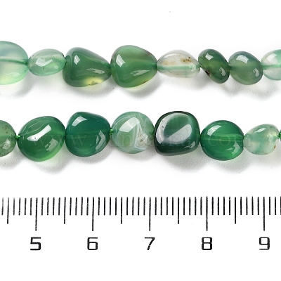 Натуральные бусины из зеленого оникса и агата (окрашенные и нагретые) G-P497-01C-30-1