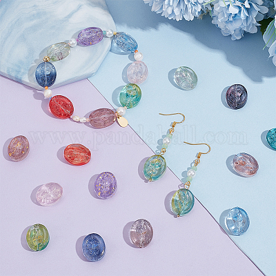 96шт 12 цвета бусины лэмпворк ручной работы LAMP-PH0001-34-1