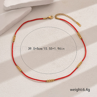 201 ожерелье из бусин из нержавеющей стали WS8267-1