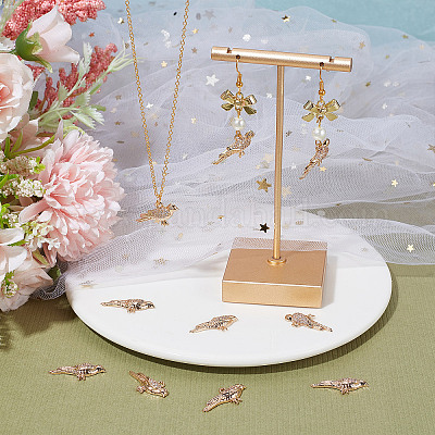 12шт латунные подвески с микропаве и кубическим цирконием KK-SC0003-17-RS-1