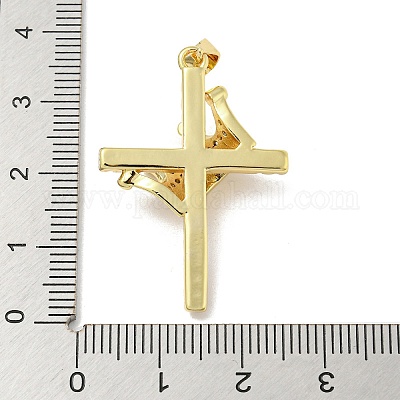 Стойки обшивки латунь микро проложить Циркон подвеску KK-F869-10G-1