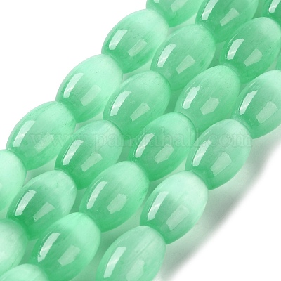 Нити натуральных селенитовых бусин цвета макарон G-B102-A01-08-1