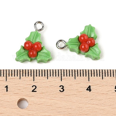 Подвески из непрозрачной смолы на рождественскую тематику RESI-S08-02N-1