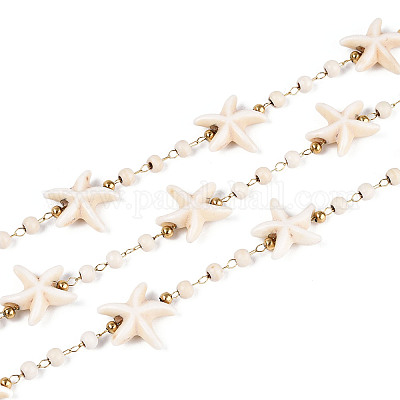 Цепи ручной работы из нержавеющей стали 316 в форме морской звезды CHS-N006-01G-1