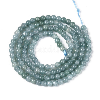 Естественный жадеит бисер пряди&nbsp;G-N353-07A-01-1