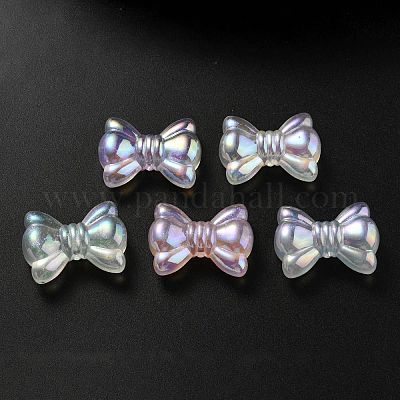 УФ-покрытие светящиеся прозрачные акриловые бусины OACR-P010-08-1