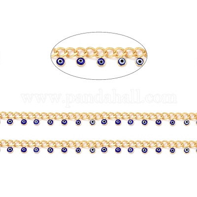 Латунные граненые бордюрные цепи ручной работы CHC-C020-07G-02-NR-1