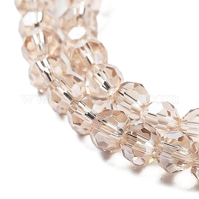 Гальванизируйте прозрачное стекло бисер нитей EGLA-A035-T4mm-A22-1