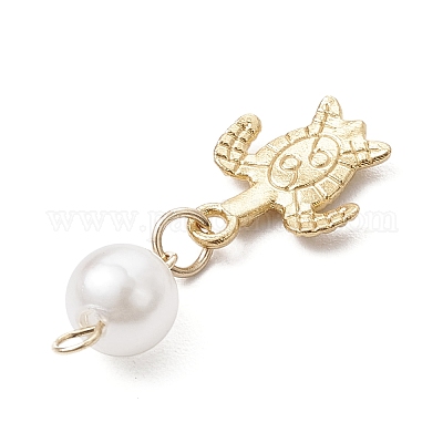 Подвески из искусственного жемчуга из сплава и нержавеющей стали 304 из АБС-пластика PALLOY-JF03878-1