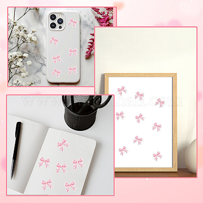 Наклейки с бантом pp&nbsp;DIY-WH20007-281C-1