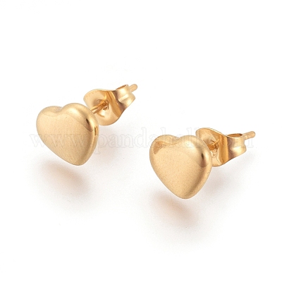 Серьги-гвоздики из нержавеющей стали 304 EJEW-I235-12-1