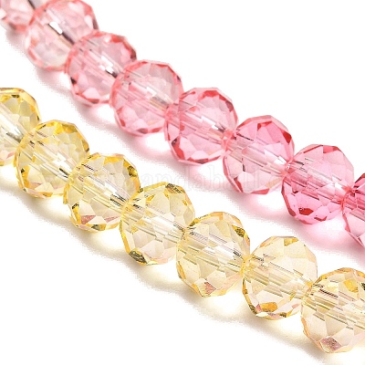 Прозрачные окрашенные стеклянные бусины X1-DGLA-A034-T8mm-A07-1