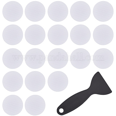 Плоские круглые противоскользящие наклейки для ванны peva&nbsp;AJEW-CN0003-85A-1