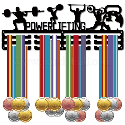Creatcabin powerlifting porta medaglie display porta medaglie sportive  oltre 60+ medaglie premio atleta sollevamento pesi