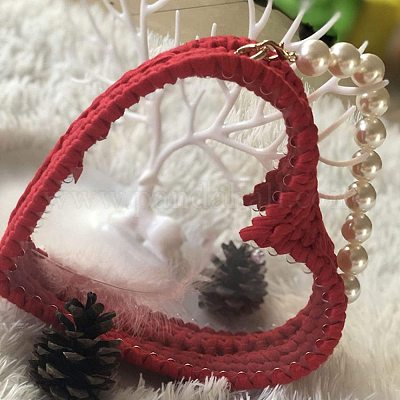 Transparent DIY Crochet Bag Heart Shape