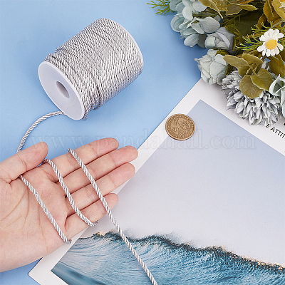 3-слойный витой шнур из полиэстера&nbsp;OCOR-WH0079-88G-1