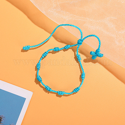 Браслеты из переплетенных бусин из нейлонового шнура WG2C716-15-1