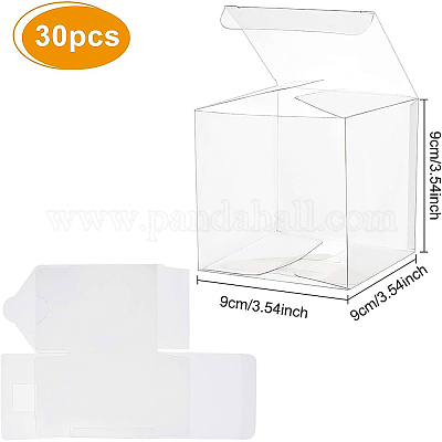 Прозрачная пластиковая ПВХ коробка подарочная упаковка CON-BC0006-13A-1