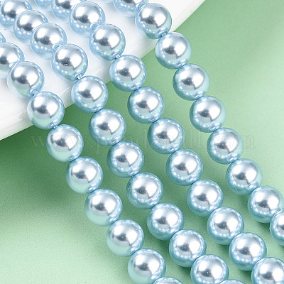 Выпечка из окрашенного перламутрового стекла жемчужные бусинки HY-N002-6mm-A05-1