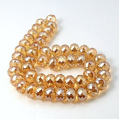 Гальванические стеклянные бусины EGLA-E005-09-1