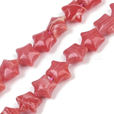 Синтетические бусины из родохрозита G-Z080-A13-8mm-1