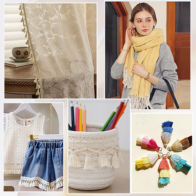 Лента с кисточками из полиэстера OCOR-WH20003-55D-1