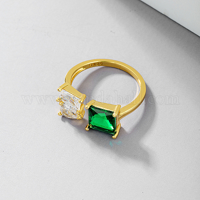 Женское серебряное кольцо с цветным цирконием IF0840-1