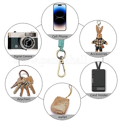 Брелок на запястье в стиле бохо макраме KEYC-SW00004-09-1
