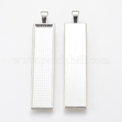 Сплав большой подвесной кабошон сеттинги X-PALLOY-WH0037-02S-1