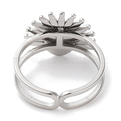 Ионное покрытие (IP) кольцо из нержавеющей стали 304 RJEW-B059-01P-01-1