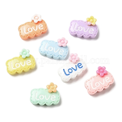Cartoon-Cabochons aus undurchsichtigem Harz&nbsp;RESI-C039-01F-1