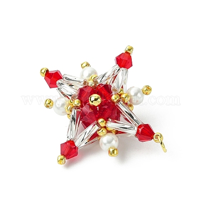 Подвески из стеклянных бусин тетраптера PALLOY-MZ00533-05-1