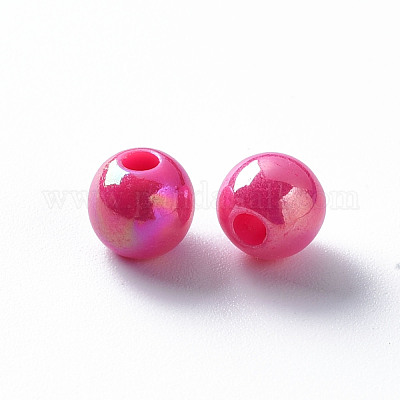 Непрозрачные акриловые бусины MACR-S370-D6mm-M2-1