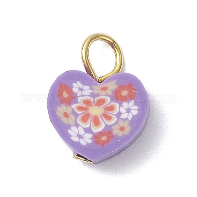 Полимерной глины ручной работы подвески PALLOY-JF04357-02-1