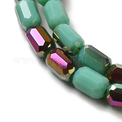 Стеклянные бусины с гальваническим покрытием  EGLA-D031-01-13-1