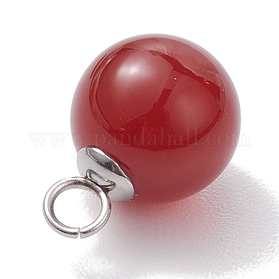 Круглые подвески из натуральных смешанных драгоценных камней PALLOY-JF02619-1