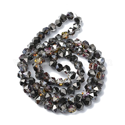 Гальванические стеклянные бусины X-EGLA-L018-B-AB01-1