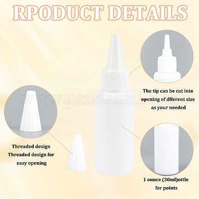 10 шт. пластиковый флакон-аппликатор AJEW-DR0001-50-1