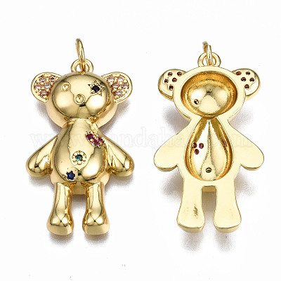 Латунные микро проложить кубического циркония подвески ZIRC-Q200-018-NF-1