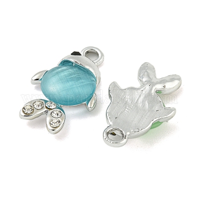 Подвески со стразами из сплава с ультрафиолетовым покрытием FIND-M033-16P-1