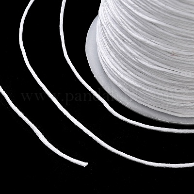 Воском хлопчатобумажная нить шнуры YC-R003-1.0mm-101-B-1