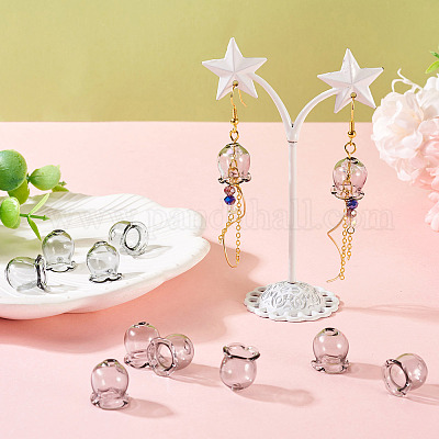 10 шт. стеклянные колпачки для изготовления колокольчиков GLAA-BY0001-05A-1