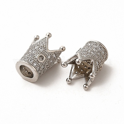 Стойки обшивки латунь микро проложить кубического циркония бусы ZIRC-C043-01P-1