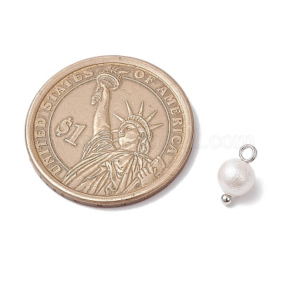 Круглые подвески из жемчужин с морщинистой текстурой PALLOY-JF03823-02-1