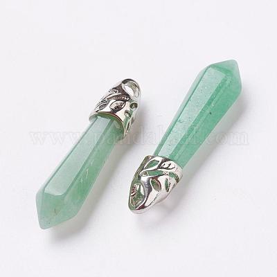 Натуральный зеленый авантюрин отметил кулоны G-P309-08-1