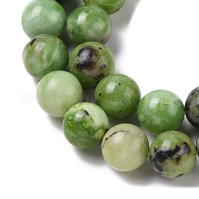 Природные серпантину шарик нити G-N166-26-1